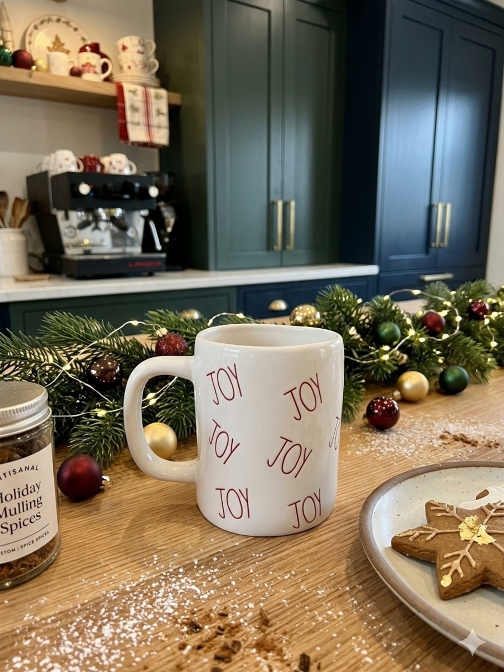 Rae Dunn by Magenta Artisan Collection "JOY" Christmas Holiday Mug